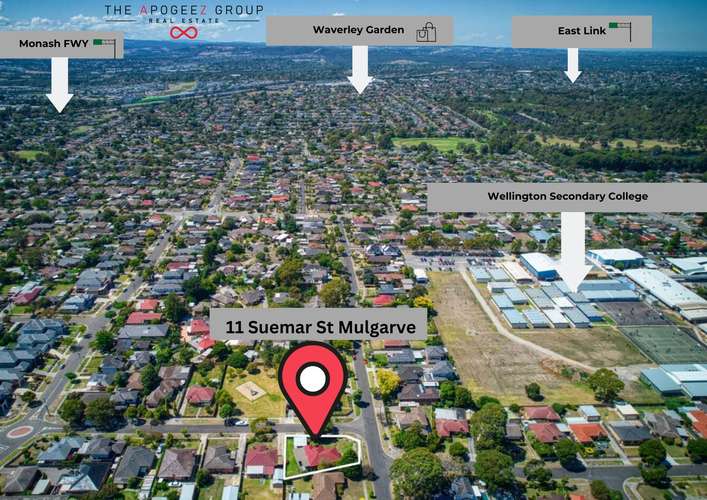 Second view of Homely house listing, 11 Suemar Street, Mulgrave VIC 3170