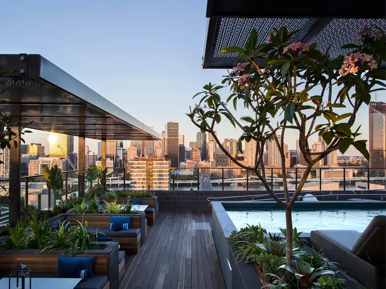 Main view of Homely apartment listing, 1412/111 Melbourne Street, South Brisbane QLD 4101