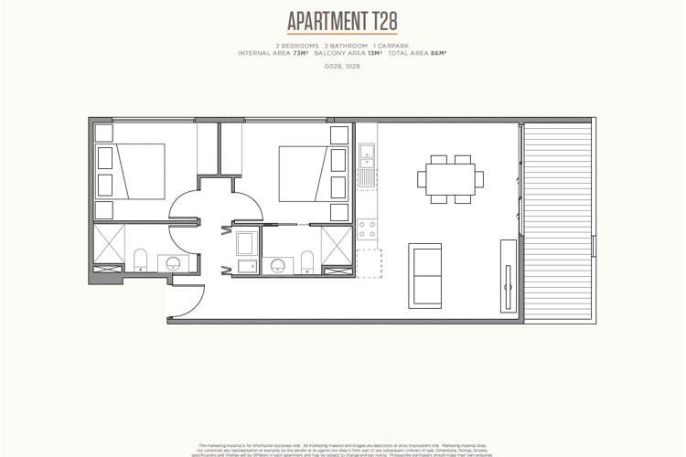 Second view of Homely apartment listing, G02B/57 Middleborough Road, Burwood VIC 3125