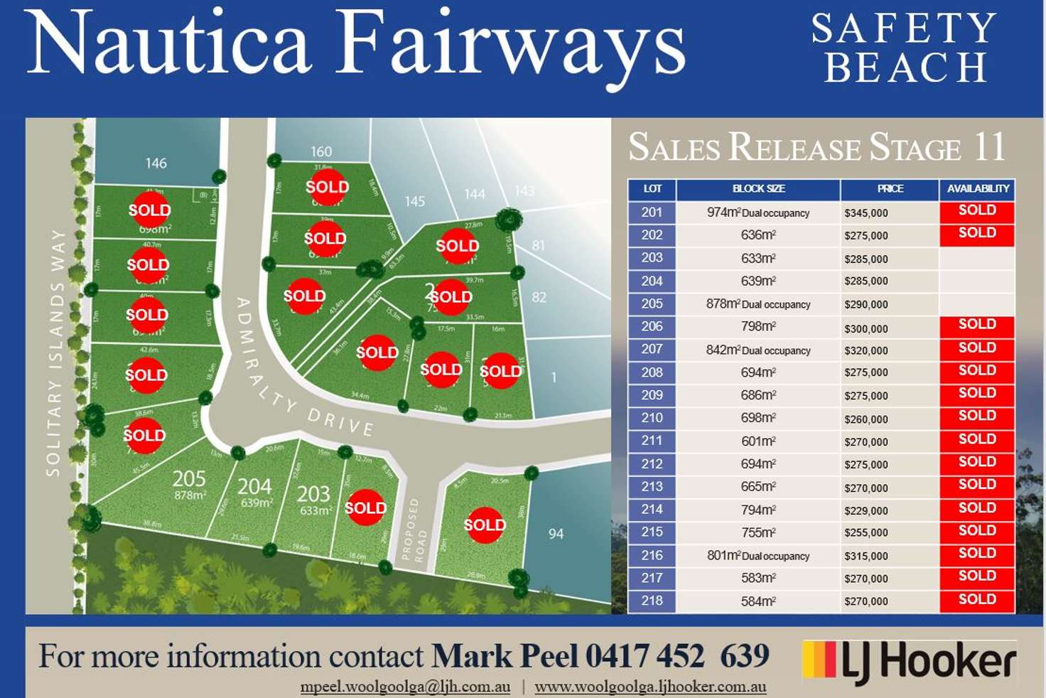 Main view of Homely residentialLand listing, Lot 204 Admiralty Drive - Stage 11, Safety Beach NSW 2456