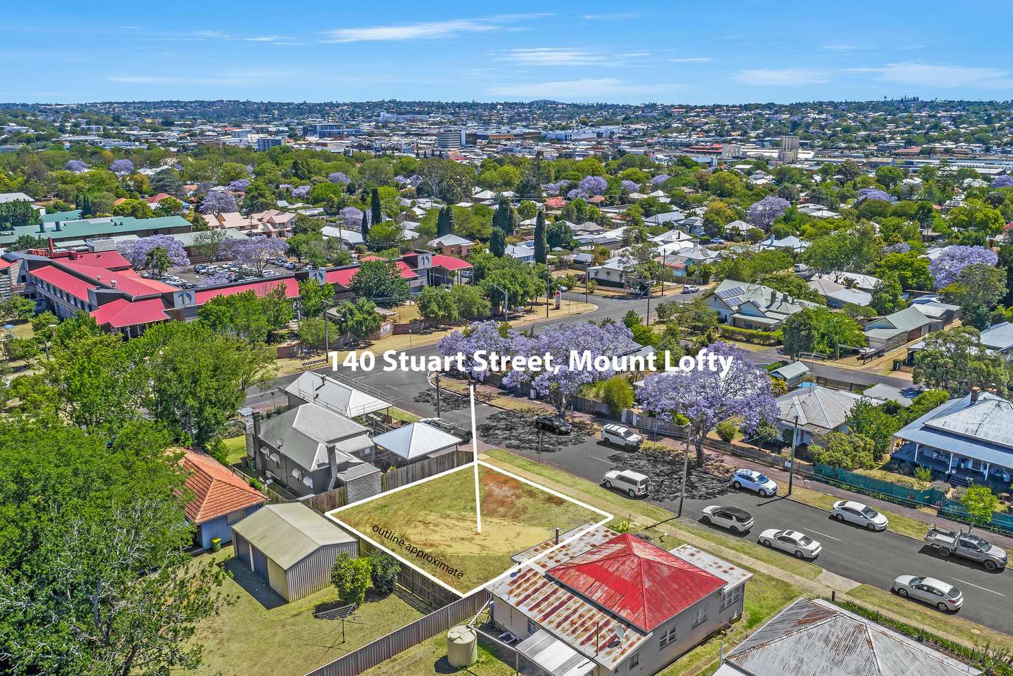 Main view of Homely residentialLand listing, 140 Stuart Street, Mount Lofty QLD 4350