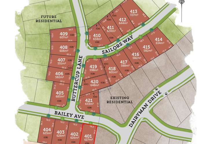 Main view of Homely residentialLand listing, Lot 401 Bailey Avenue, Raymond Terrace NSW 2324