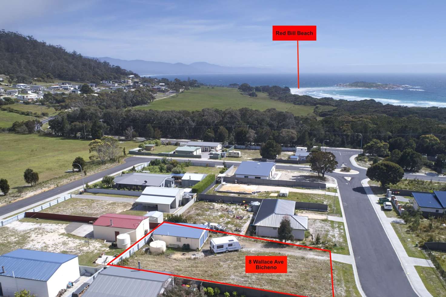 Main view of Homely residentialLand listing, 8 Wallace Avenue, Bicheno TAS 7215