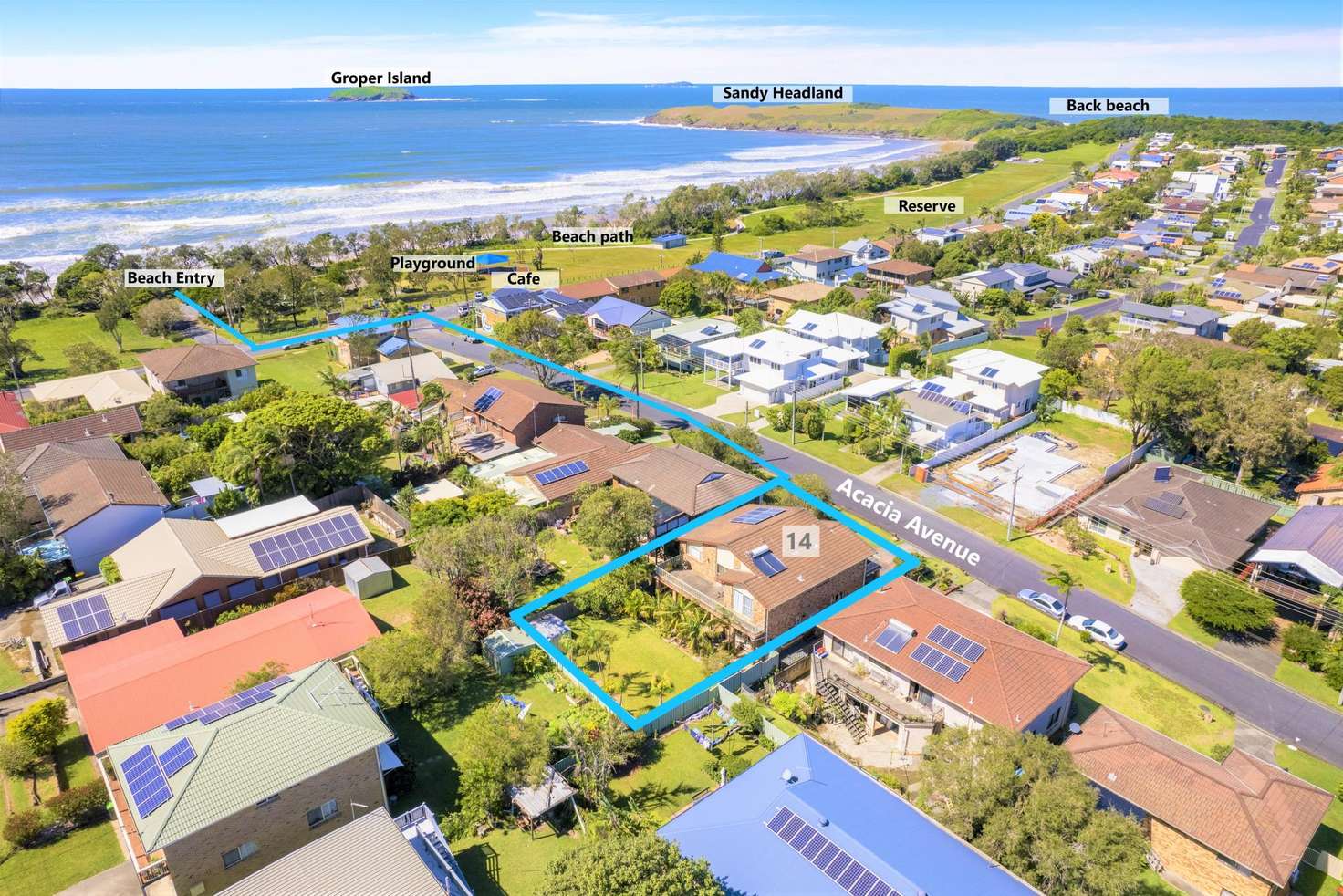 Main view of Homely house listing, 14 Acacia Avenue, Sandy Beach NSW 2456
