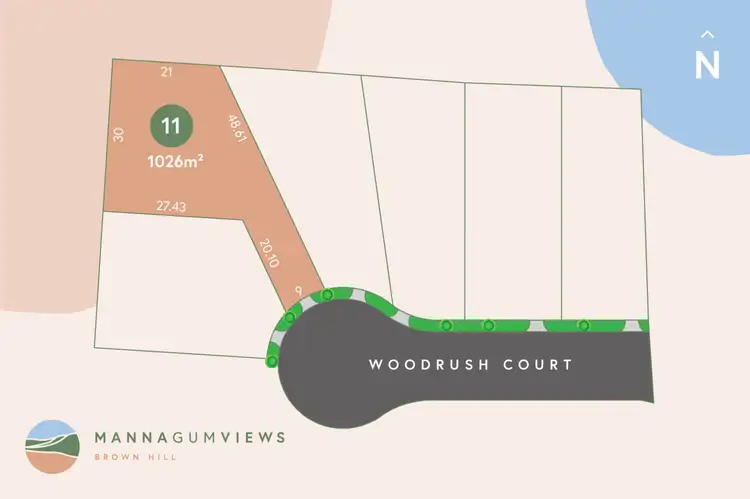 Main view of Homely land listing, LOT Manna Gum Views, Lot 11 No.16 Woodrush Court, Brown Hill VIC 3350