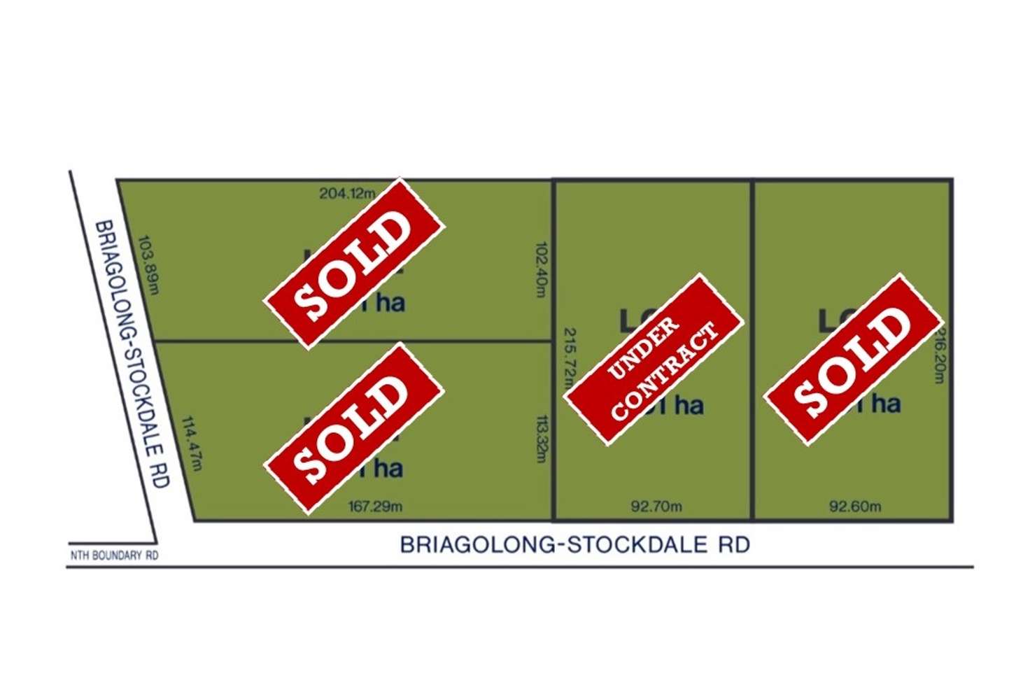 Main view of Homely residentialLand listing, LOT 1, 2, 3 & 4 Briagolong-Stockdale Road, Briagolong VIC 3860