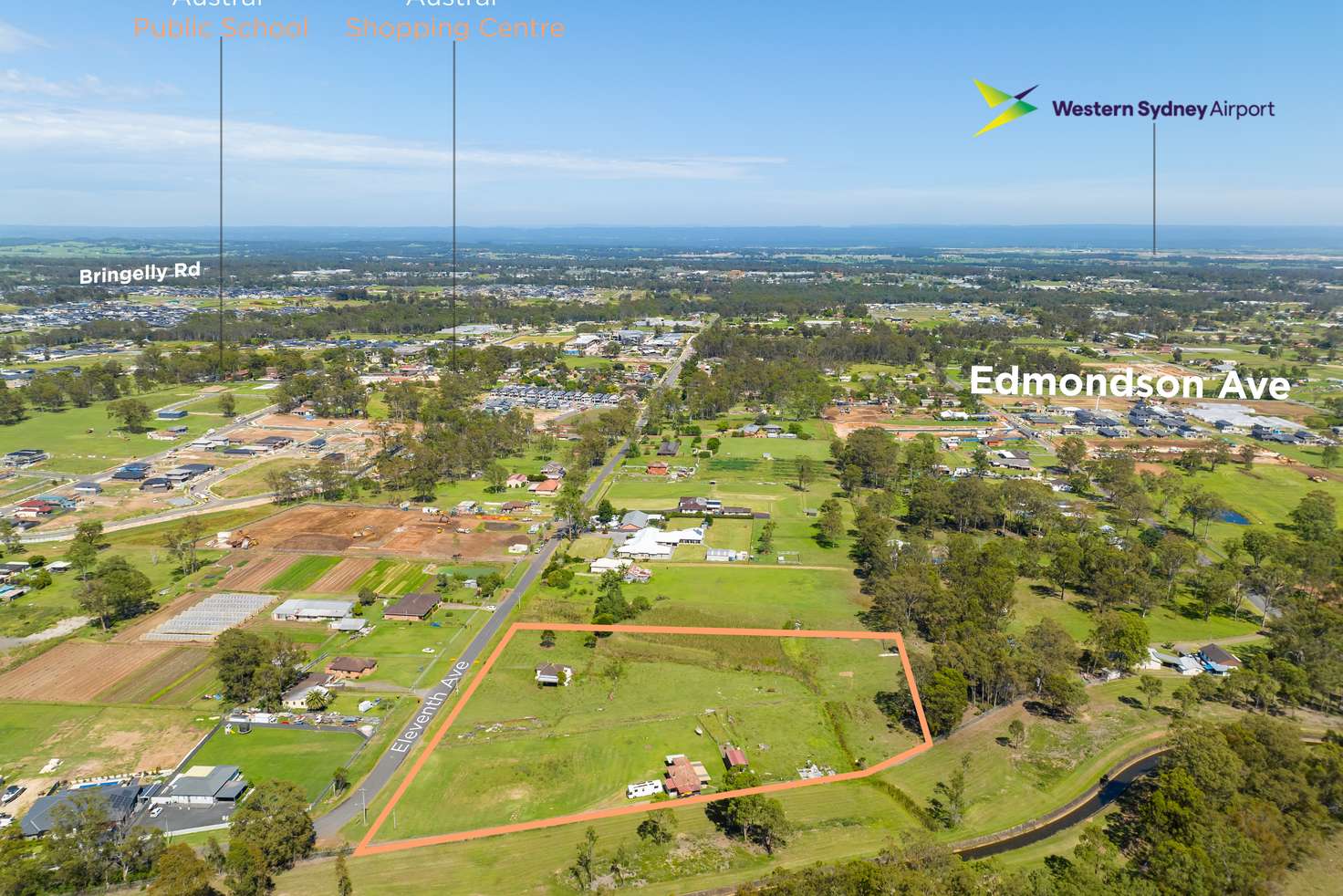 Main view of Homely acreageSemiRural listing, 5 Eleventh Avenue, Austral NSW 2179