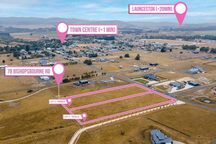 Lot 2 & 3 / 78 Bishopsbourne Road, Carrick TAS 7291