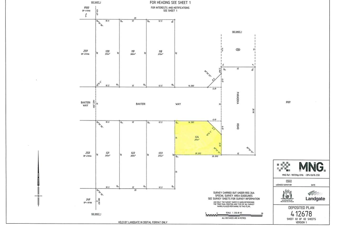 Main view of Homely residentialLand listing, 124 CNR Paradoxa Road & Baxteri, Hammond Park WA 6164