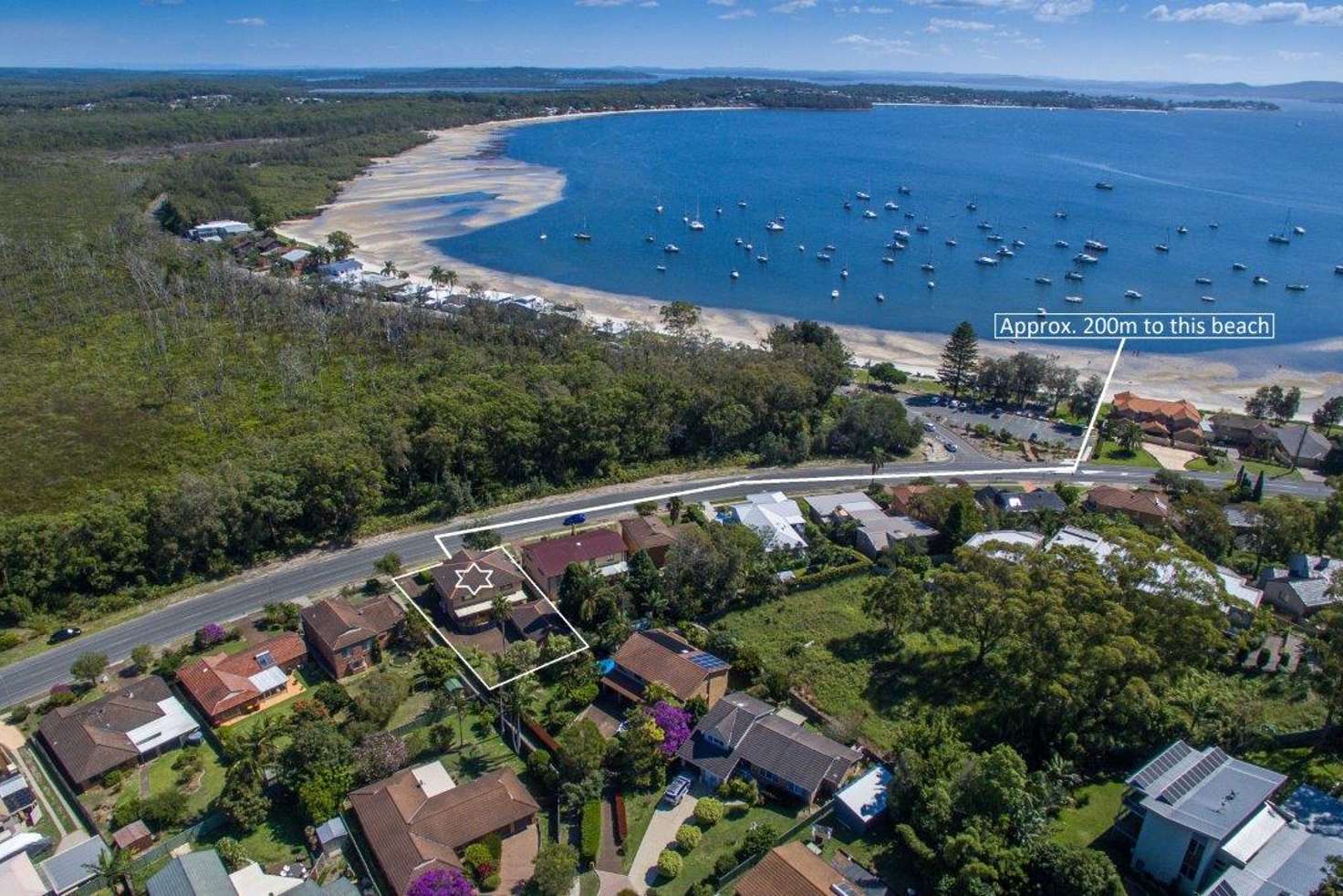 Main view of Homely semiDetached listing, 2/163 Sandy Point Road, Corlette NSW 2315