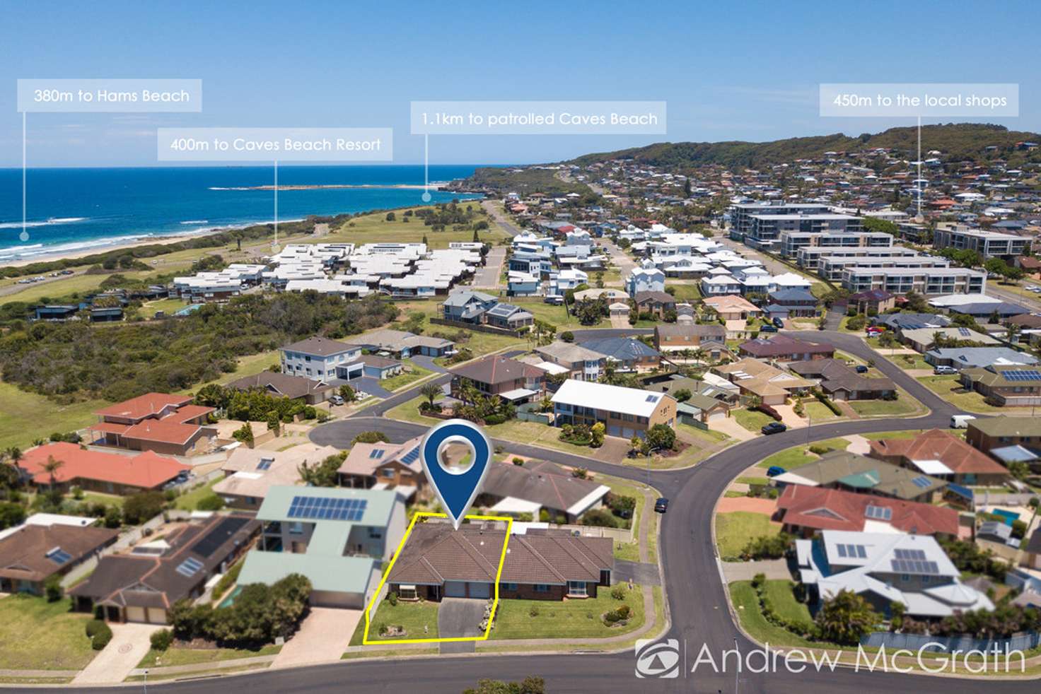 Main view of Homely semiDetached listing, 11 Brigantine Place, Caves Beach NSW 2281