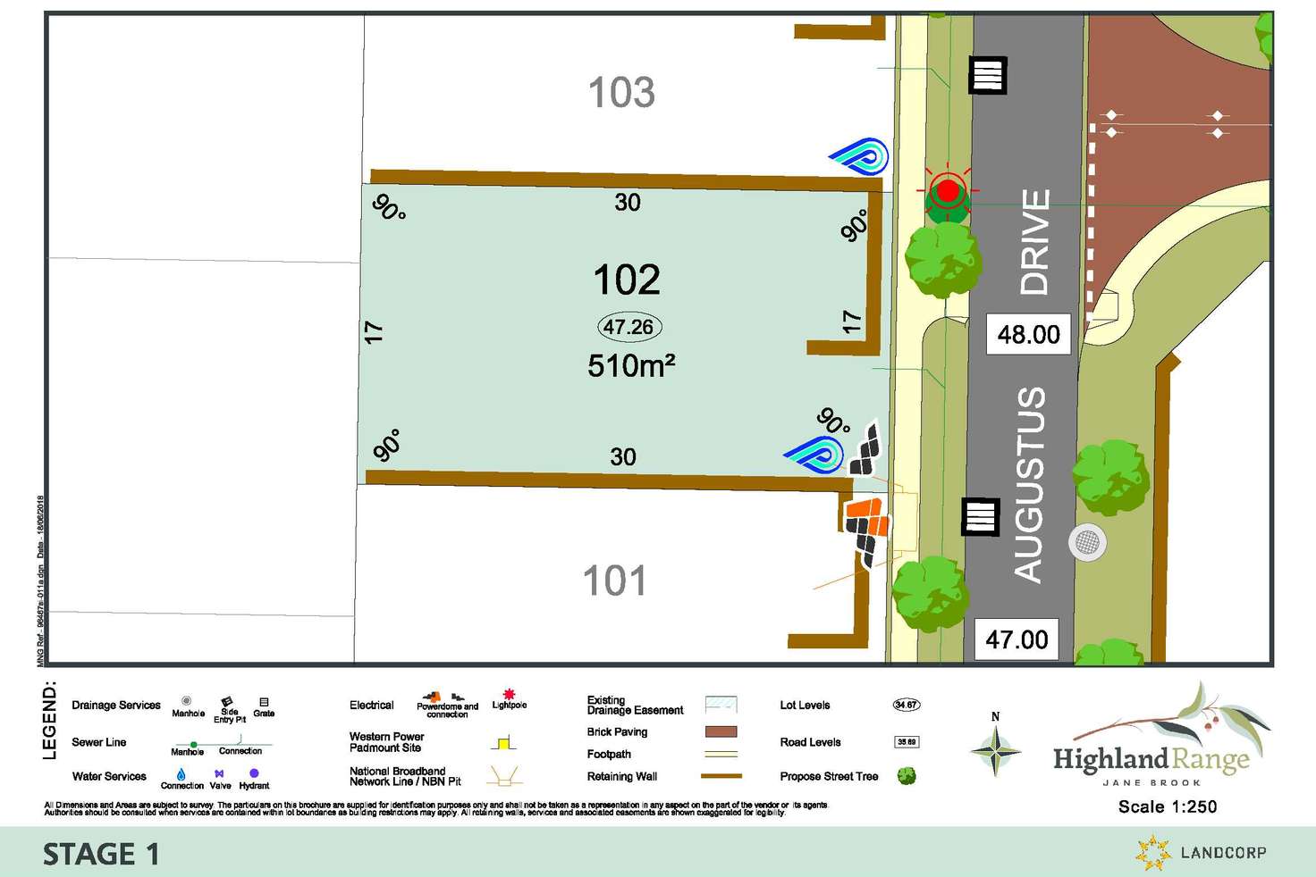 Main view of Homely residentialLand listing, Lot 102 Augustus Drive, Jane Brook WA 6056