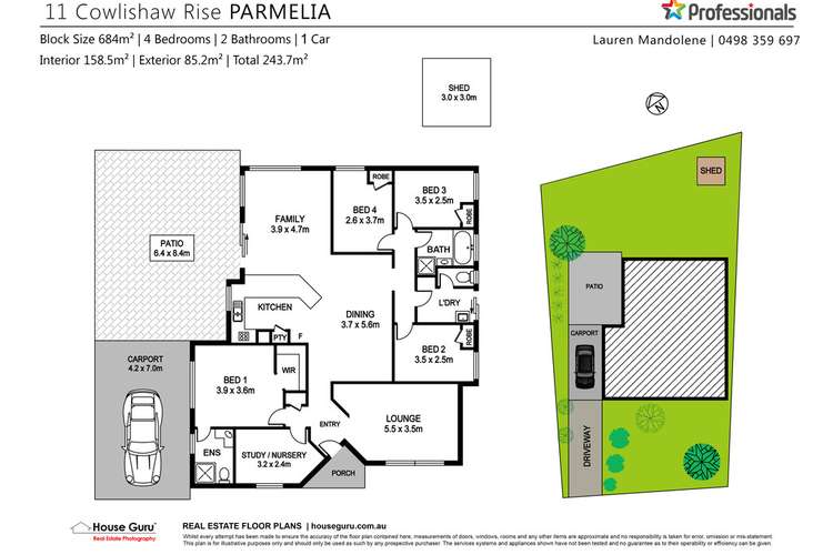 Second view of Homely house listing, 11 Cowlishaw Rise, Parmelia WA 6167