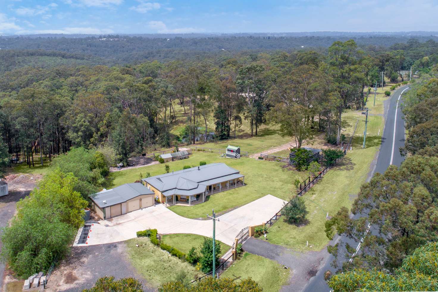 Main view of Homely acreageSemiRural listing, 452 Blaxlands Ridge Road, Blaxlands Ridge NSW 2758