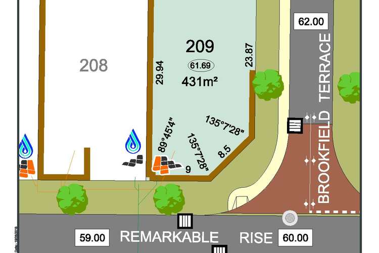 Main view of Homely residentialLand listing, Lot 209 Corner of Brookfield Terrace and Remarkable Rise, Jane Brook WA 6056