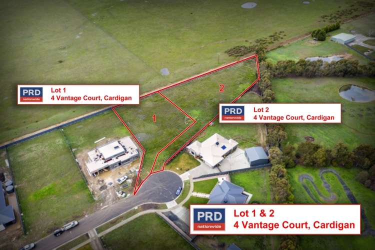 Main view of Homely residentialLand listing, Lot 1 - 4 Vantage Crt, Cardigan VIC 3352