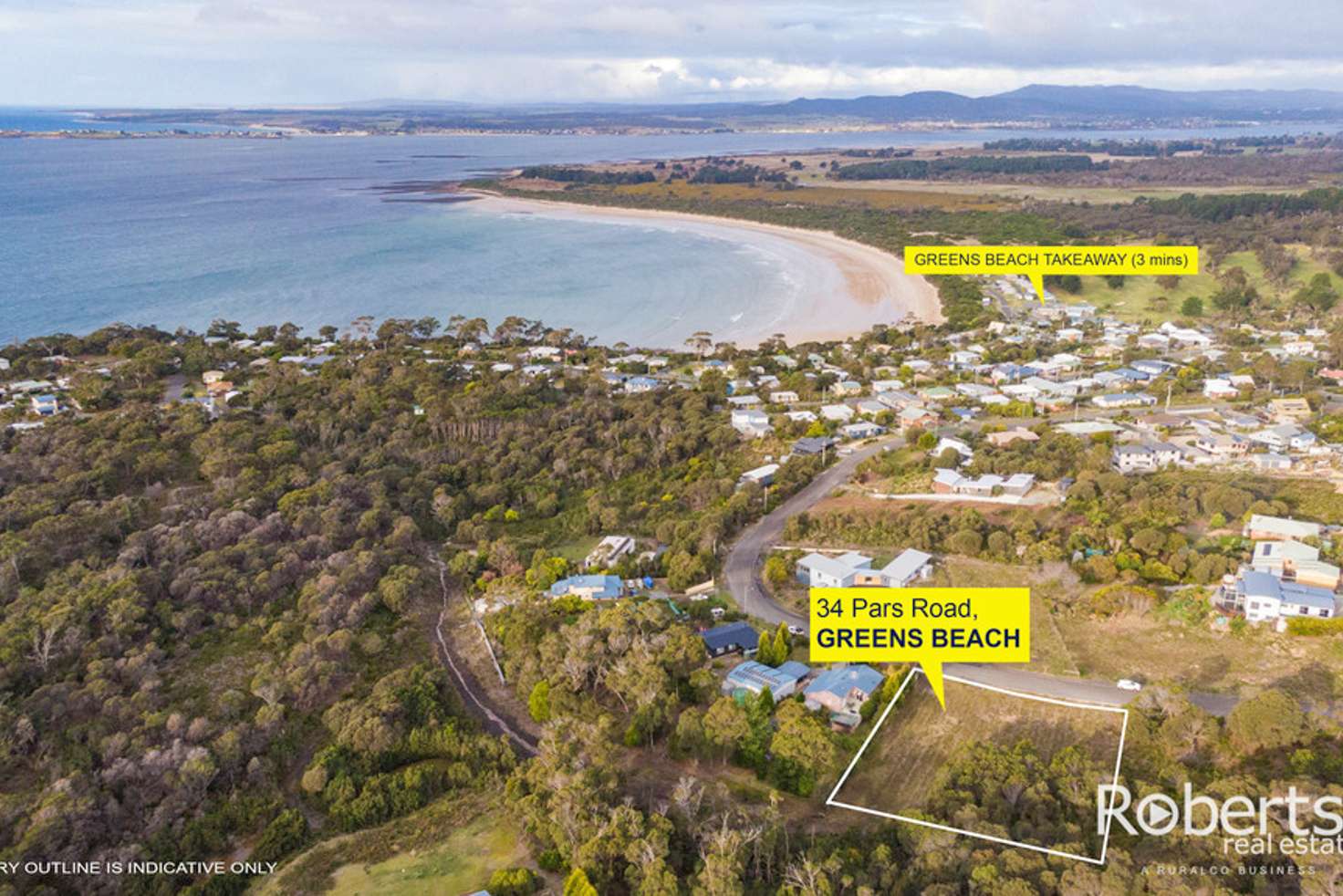 Main view of Homely residentialLand listing, 34 Pars Road, Greens Beach TAS 7270