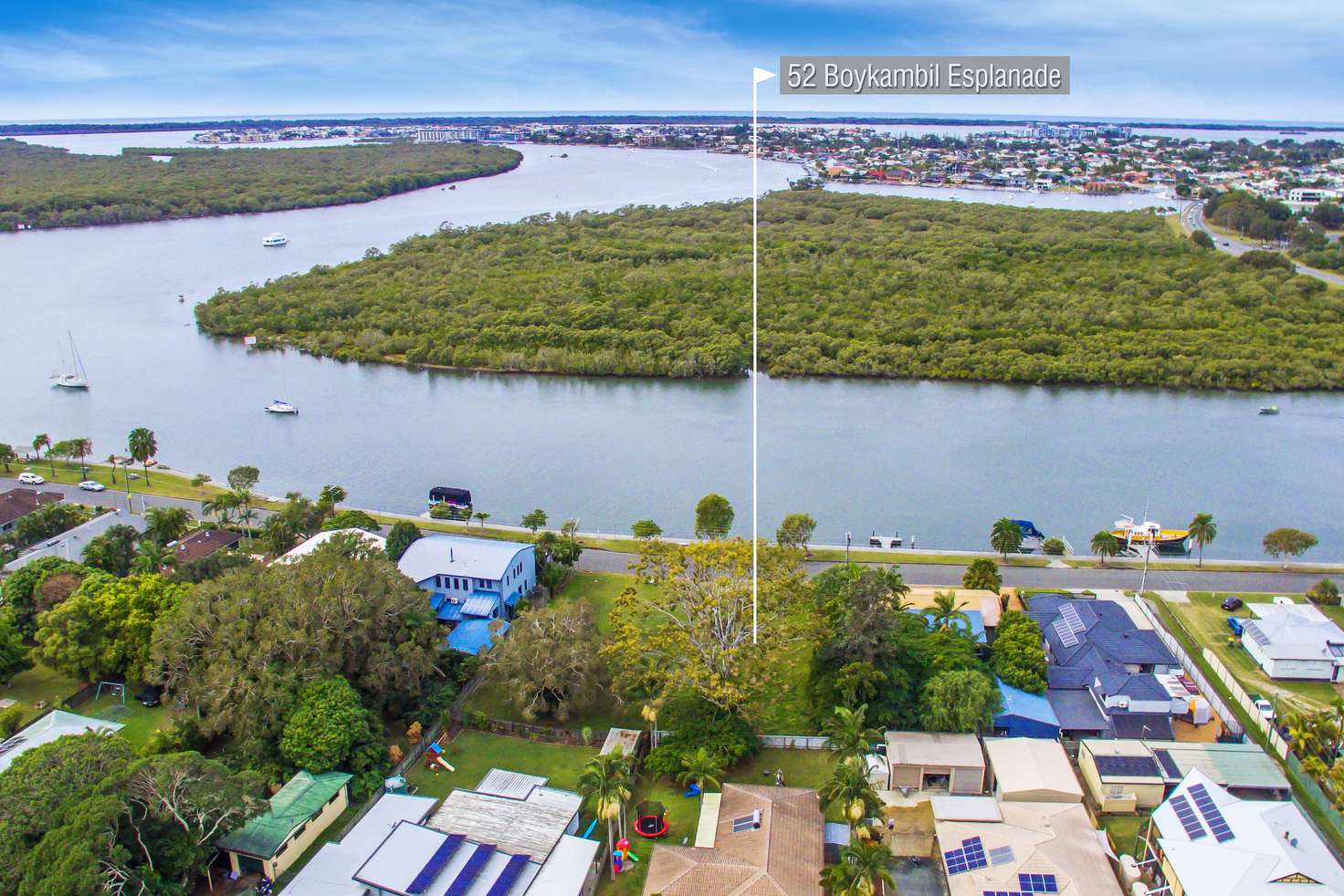 Main view of Homely residentialLand listing, 52 Boykambil Esplanade South, Hope Island QLD 4212