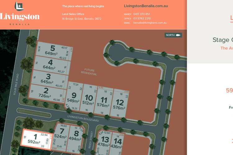 Second view of Homely residentialLand listing, Lot 1 / 32 Four Mile Road, Benalla VIC 3672