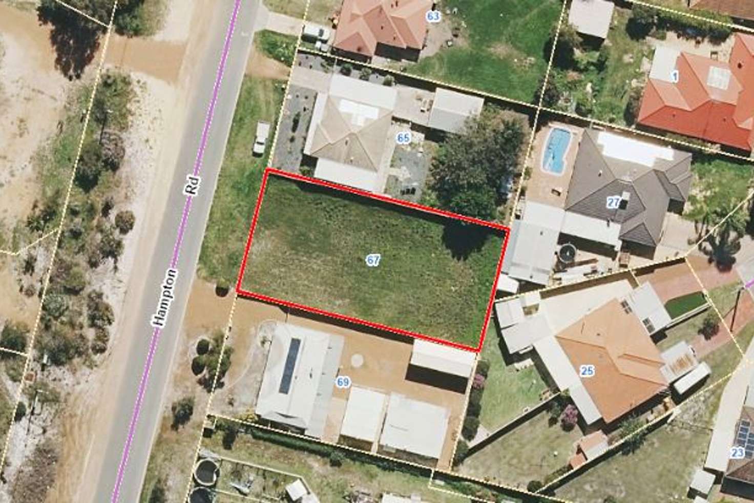 Main view of Homely residentialLand listing, 67 Hampton Road, Pinjarra WA 6208