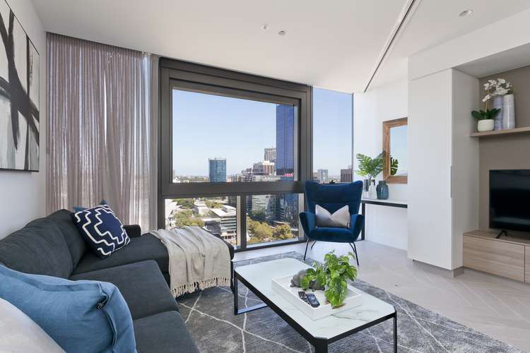 Second view of Homely apartment listing, 2306/1 Geoffrey Bolton Avenue, Perth WA 6000