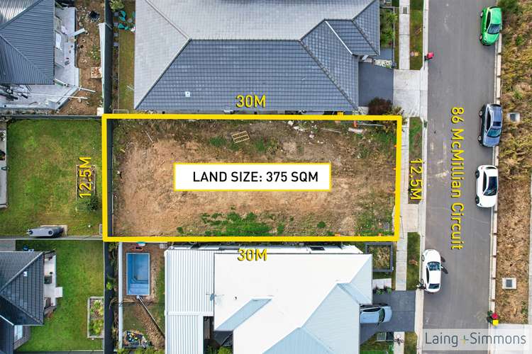 Main view of Homely residentialLand listing, 86 McMillian Circuit, North Kellyville NSW 2155