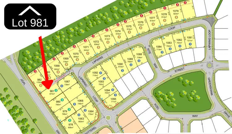 Main view of Homely land listing, LOT 981, 42a Lapwing Loop, Djugun WA 6725