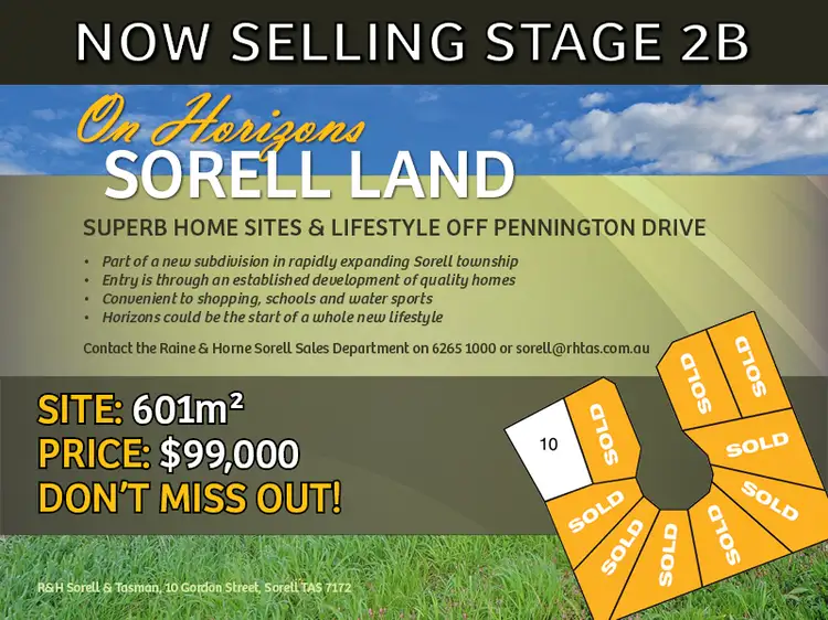 Lot 10 On Horizons, Sorell TAS 7172