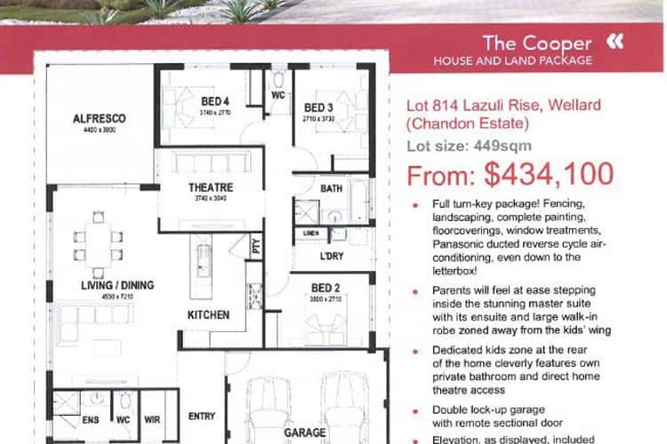 Main view of Homely residentialLand listing, Lot 814 Lazuli Rise, Wellard WA 6170