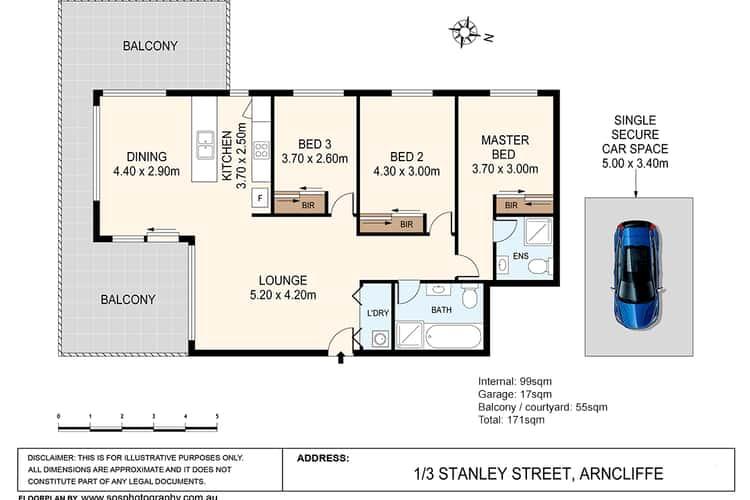 Seventh view of Homely apartment listing, 1/3 Stanley Street, Arncliffe NSW 2205