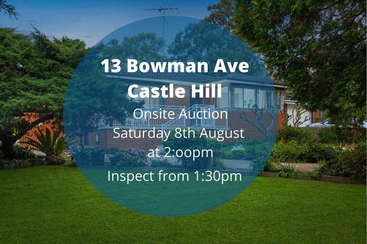 Main view of Homely house listing, 13 Bowman Avenue, Castle Hill NSW 2154