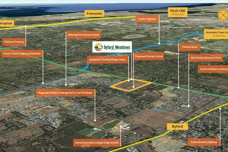 Main view of Homely residentialLand listing, Lot 512, Hackney Loop, Byford WA 6122