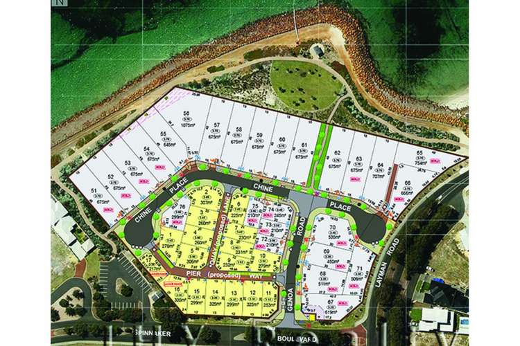 of Existing Lot Spinnaker Boulevard, Geographe WA 6280