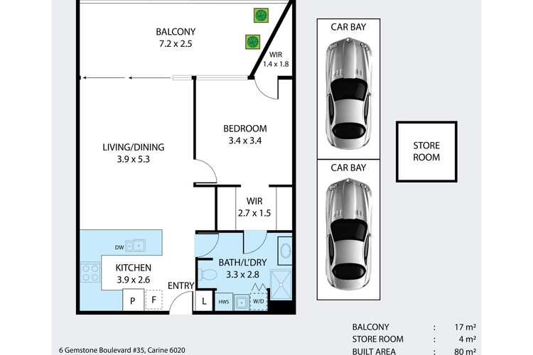 Seventh view of Homely apartment listing, 35/6 Gemstone Boulevard, Carine WA 6020