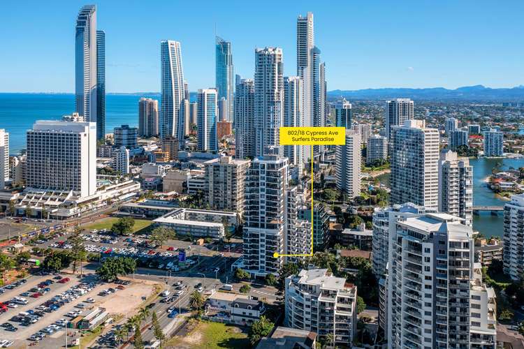 Main view of Homely apartment listing, 802/18 Cypress Avenue, Surfers Paradise QLD 4217