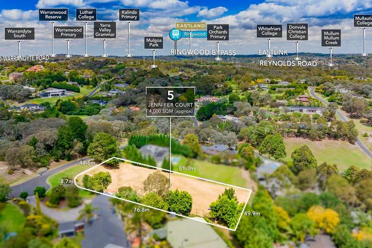 Main view of Homely residentialLand listing, 5 Jennifer Court, Warrandyte VIC 3113