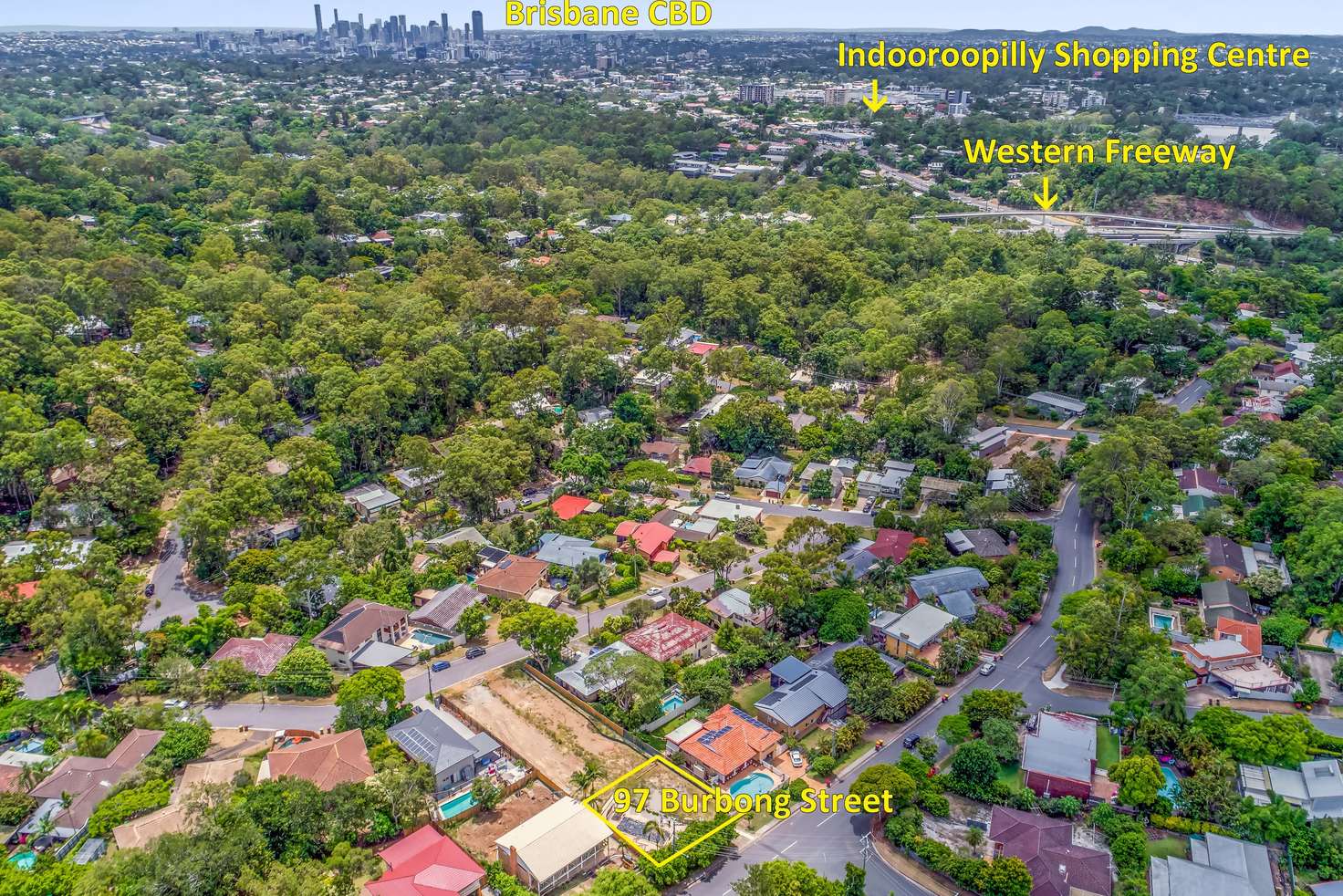 Main view of Homely residentialLand listing, 97 Burbong Street, Chapel Hill QLD 4069