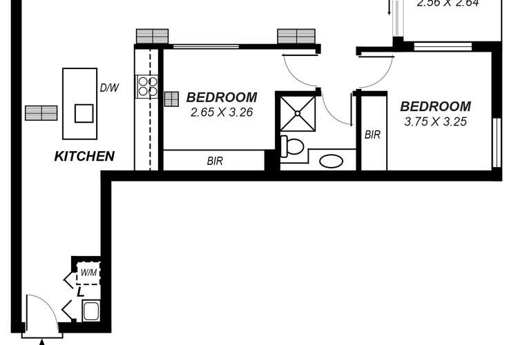 Third view of Homely apartment listing, 711/91-97 North Terrace, Adelaide SA 5000