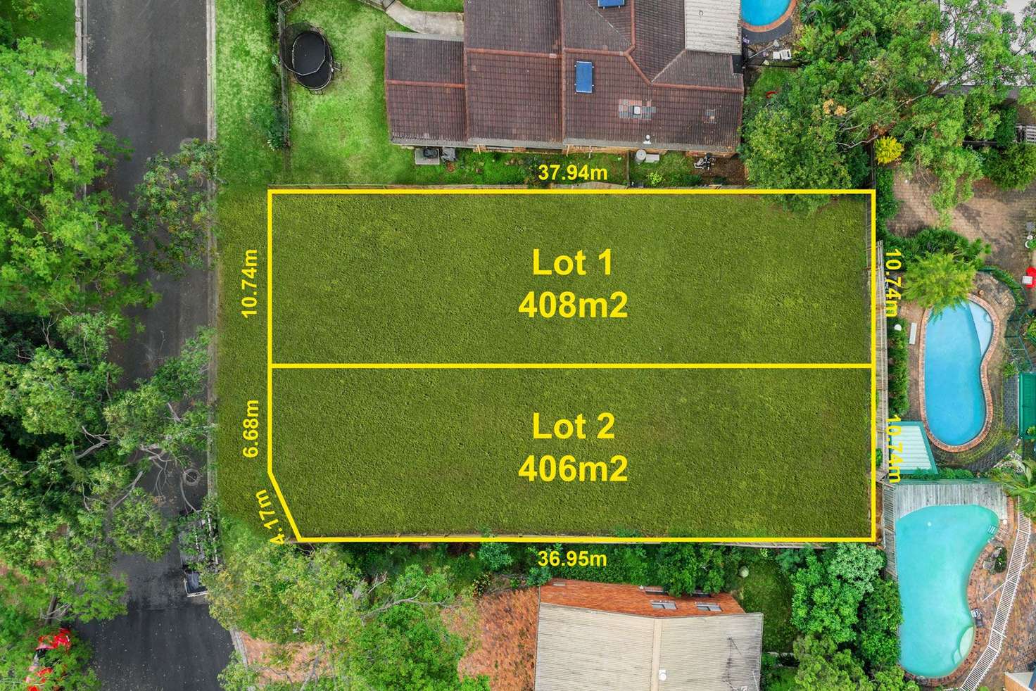 Main view of Homely residentialLand listing, Lot 1, 8 Narnoo Street, Chapel Hill QLD 4069