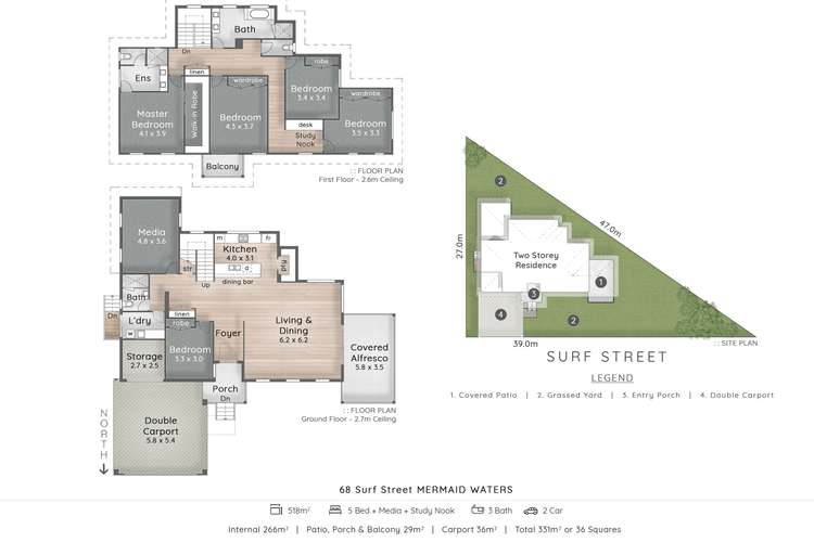 Second view of Homely residentialLand listing, 68 Surf Street, Mermaid Waters QLD 4218