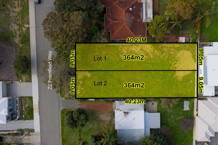 Third view of Homely residentialLand listing, Lots 1&2/22 Framfield Way, Balga WA 6061