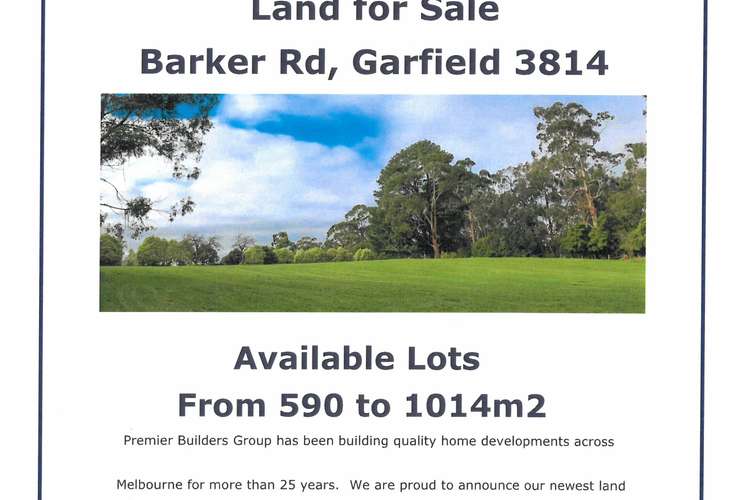 Seventh view of Homely residentialLand listing, Lot 12/24 Barker Road, Garfield VIC 3814