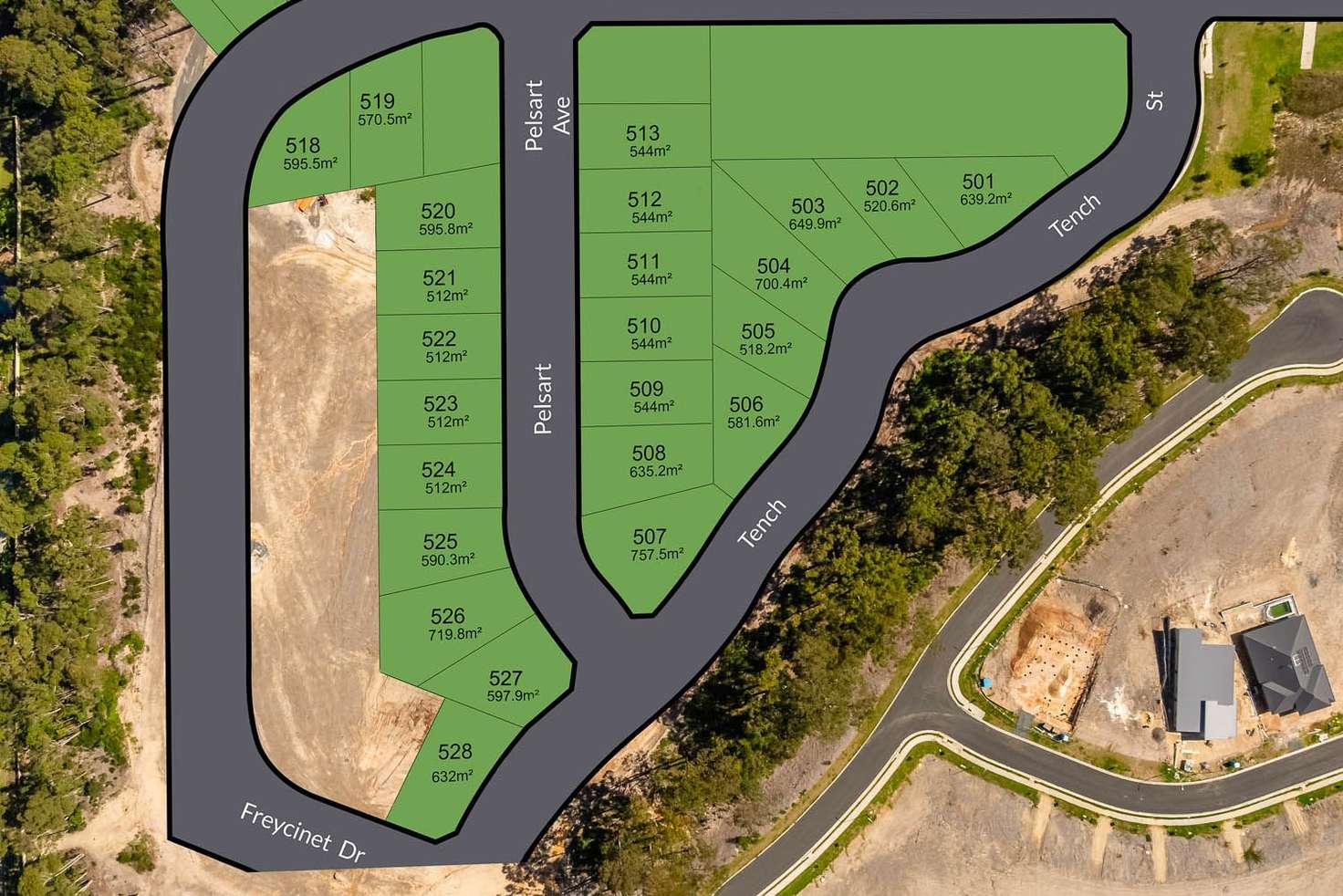 Main view of Homely residentialLand listing, Lot 502 Tench Street, Sunshine Bay NSW 2536