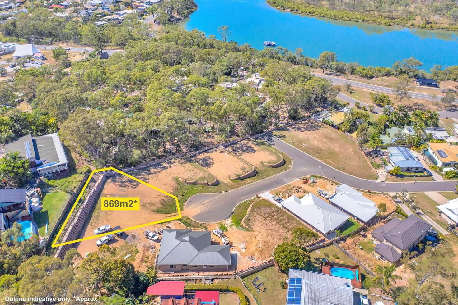Main view of Homely residentialLand listing, 8 Tamara Court, Boyne Island QLD 4680