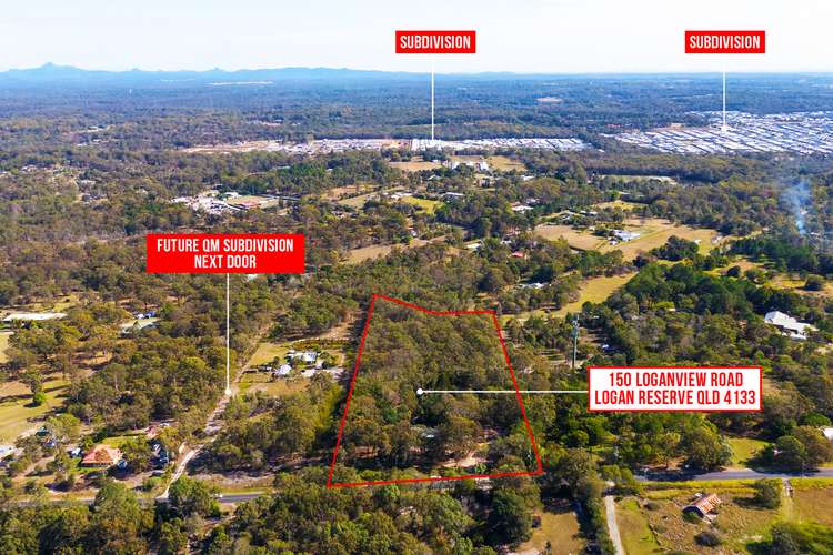 Third view of Homely acreageSemiRural listing, 150 Loganview Road, Logan Reserve QLD 4133