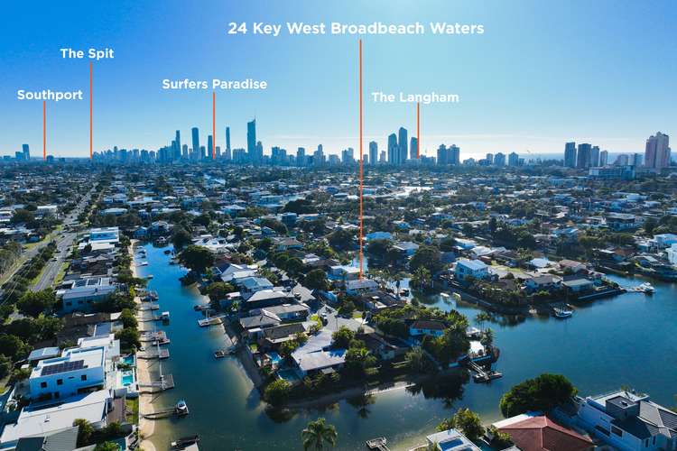 Main view of Homely house listing, 24 Key West, Broadbeach Waters QLD 4218