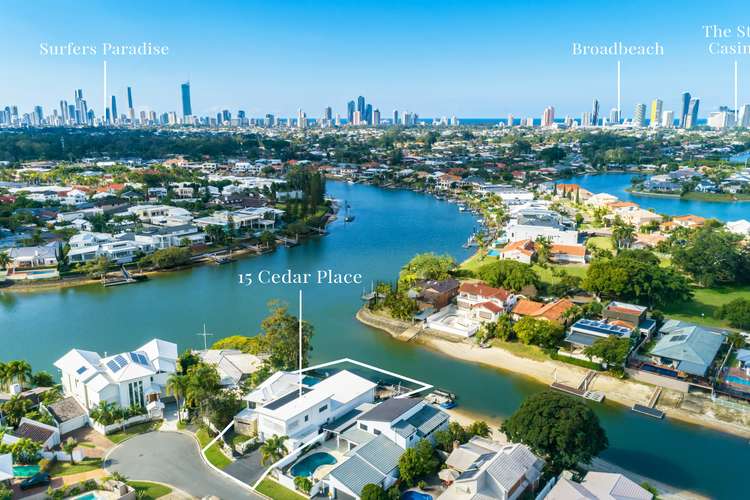 Third view of Homely house listing, 15 Cedar Place, Broadbeach Waters QLD 4218