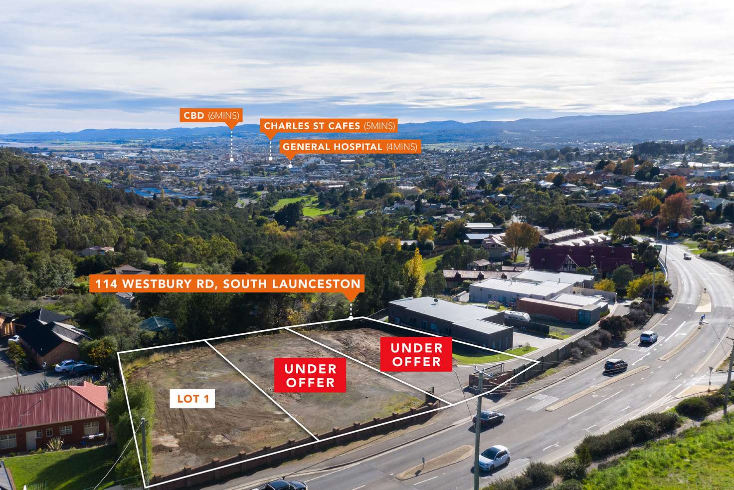 Main view of Homely residentialLand listing, LOT 1, 114 Westbury Road, South Launceston TAS 7249