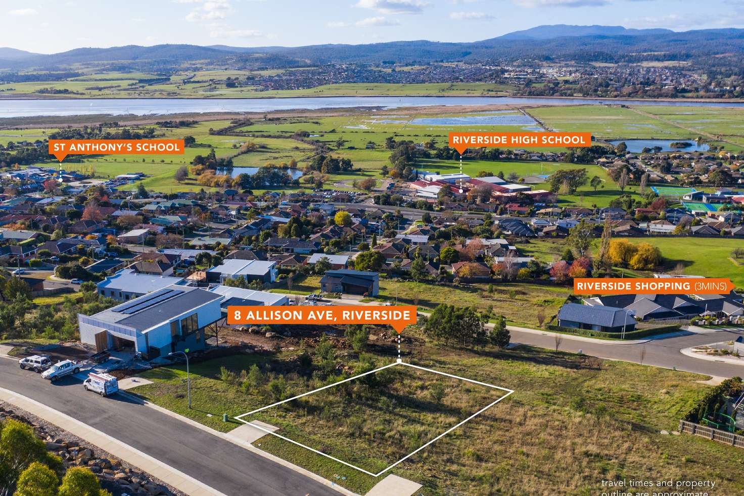 Main view of Homely residentialLand listing, 8 Allison Avenue, Riverside TAS 7250