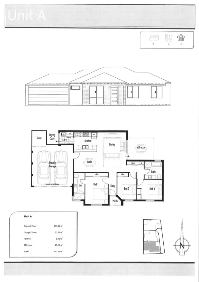 Second view of Homely unit listing, 3 A Windsor Place, Kallaroo WA 6025